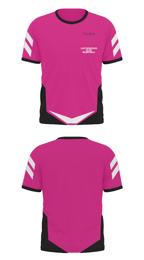 Short Sleeve Performance Polo, Lady Spartans Elite Basketball, Men's Basketball, Teamtime, Team time, sublimation, custom sports apparel, team uniforms, spirit wear, spiritwear, sports uniforms, custom shirts, team store, custom team store, fundraiser sports, apparel fundraiser