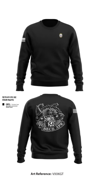 Crew Neck Sweatshirt, DDG 103 OD, , Teamtime, Team time, sublimation, custom sports apparel, team uniforms, spirit wear, spiritwear, sports uniforms, custom shirts, team store, custom team store, fundraiser sports, apparel fundraiser