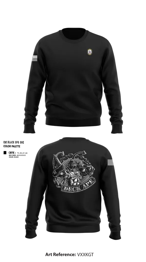 Crew Neck Sweatshirt, DDG 103 OD, , Teamtime, Team time, sublimation, custom sports apparel, team uniforms, spirit wear, spiritwear, sports uniforms, custom shirts, team store, custom team store, fundraiser sports, apparel fundraiser
