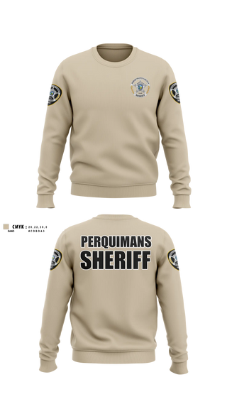 Crew Neck Sweatshirt, Perquimans County Sheriff's Office, Police, Teamtime, Team time, sublimation, custom sports apparel, team uniforms, spirit wear, spiritwear, sports uniforms, custom shirts, team store, custom team store, fundraiser sports, apparel fundraiser