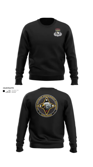 Crew Neck Sweatshirt, 101st Division Sustainment Brigade, Army, Teamtime, Team time, sublimation, custom sports apparel, team uniforms, spirit wear, spiritwear, sports uniforms, custom shirts, team store, custom team store, fundraiser sports, apparel fundraiser