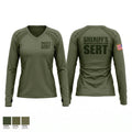 Sheriff’s Emergency Response Team (SERT) Women's Long Sleeve V-neck Shirt - 1