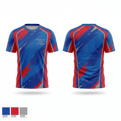 Dugouts and Dingers Short Sleeve Performance Shirt - 2