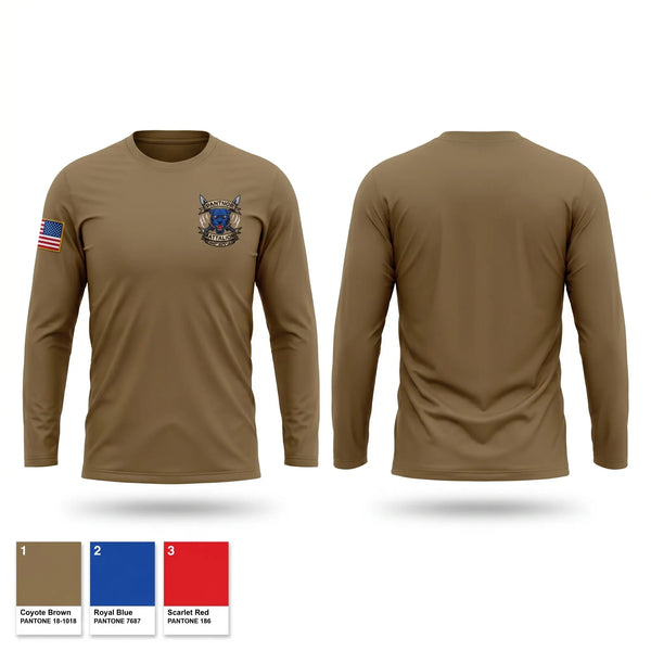 Long Sleeve Performance Shirt, GSU Panther Battalion, Army, Teamtime, Team time, sublimation, custom sports apparel, team uniforms, spirit wear, spiritwear, sports uniforms, custom shirts, team store, custom team store, fundraiser sports, apparel fundraiser