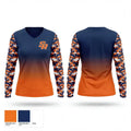 Severn Run Wolves 94739805 Women's Long Sleeve V-neck Shirt - 1