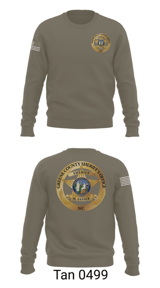 Crew Neck Sweatshirt, Greene county detention center, Police, Teamtime, Team time, sublimation, custom sports apparel, team uniforms, spirit wear, spiritwear, sports uniforms, custom shirts, team store, custom team store, fundraiser sports, apparel fundraiser