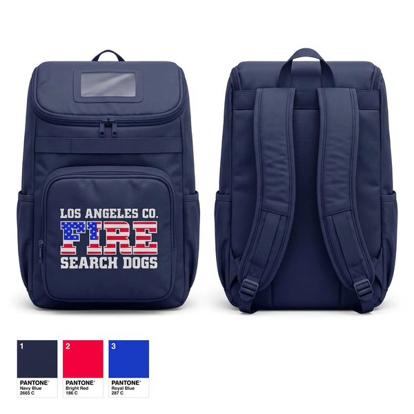 Gear Bag, La County Fire Search Dogs, Fire Department, Teamtime, Team time, sublimation, custom sports apparel, team uniforms, spirit wear, spiritwear, sports uniforms, custom shirts, team store, custom team store, fundraiser sports, apparel fundraiser