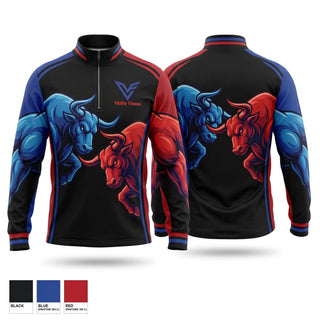Quarter Zip Jacket, Bulls In The Box, Spirit Store, Teamtime, Team time, sublimation, custom sports apparel, team uniforms, spirit wear, spiritwear, sports uniforms, custom shirts, team store, custom team store, fundraiser sports, apparel fundraiser