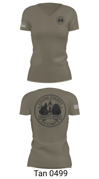 Womens Short Sleeve Vneck Shirt, Louisa County Sheriff’s Office, Police, Teamtime, Team time, sublimation, custom sports apparel, team uniforms, spirit wear, spiritwear, sports uniforms, custom shirts, team store, custom team store, fundraiser sports, apparel fundraiser