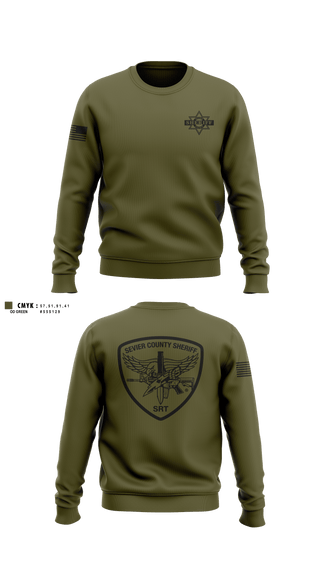 Crew Neck Sweatshirt, Sevier County Sheriff SRT, Police, Teamtime, Team time, sublimation, custom sports apparel, team uniforms, spirit wear, spiritwear, sports uniforms, custom shirts, team store, custom team store, fundraiser sports, apparel fundraiser