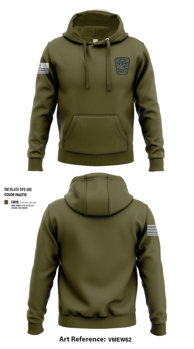 Clinton Township Special Response Team (SRT) 51118406 Hoodie - 10