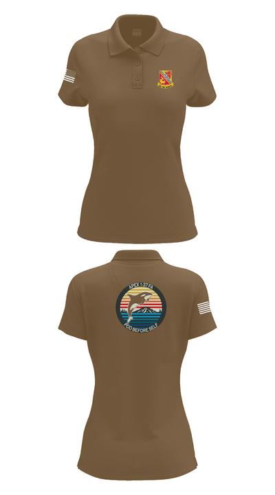 A BTRY, 1-37FAR 4037747 Women's Short Sleeve Performance Polo  - 15
