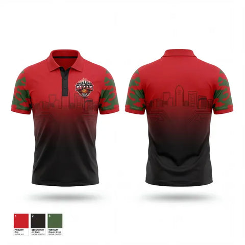 Short Sleeve Performance Polo, Derby City Devils, Men's Basketball, Teamtime, Team time, sublimation, custom sports apparel, team uniforms, spirit wear, spiritwear, sports uniforms, custom shirts, team store, custom team store, fundraiser sports, apparel fundraiser