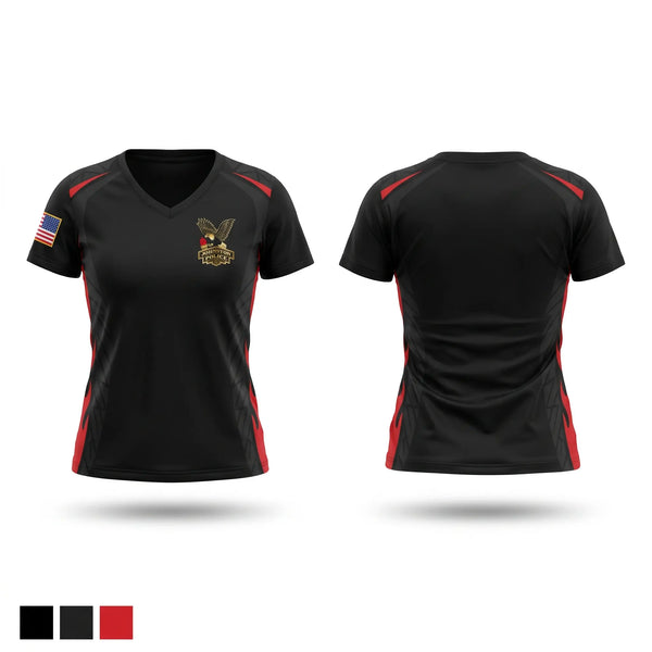 Womens Short Sleeve Vneck Shirt, Johnston Police Department, Police, Teamtime, Team time, sublimation, custom sports apparel, team uniforms, spirit wear, spiritwear, sports uniforms, custom shirts, team store, custom team store, fundraiser sports, apparel fundraiser