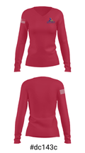 Frankford High School Basketball 33576893 Women's Long Sleeve V-neck Shirt - 20