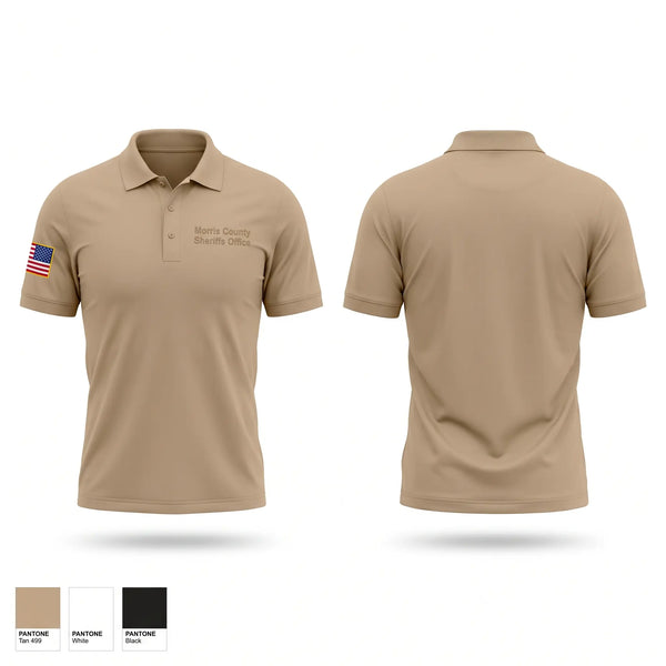 Short Sleeve Performance Polo, Morris County Sheriffs Office, Police, Teamtime, Team time, sublimation, custom sports apparel, team uniforms, spirit wear, spiritwear, sports uniforms, custom shirts, team store, custom team store, fundraiser sports, apparel fundraiser
