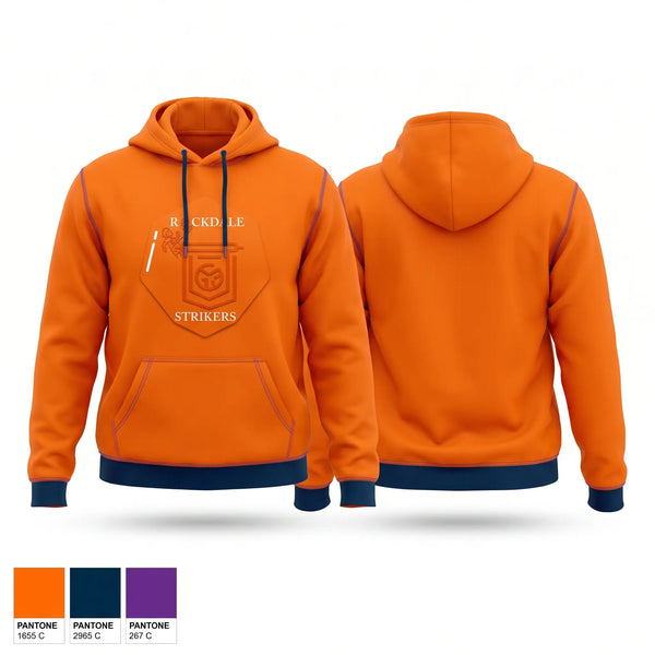 Hoodie, Rockdale Strikers, Men's Soccer, Teamtime, Team time, sublimation, custom sports apparel, team uniforms, spirit wear, spiritwear, sports uniforms, custom shirts, team store, custom team store, fundraiser sports, apparel fundraiser