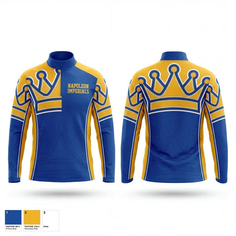 Quarter Zip Jacket, Napoleon Imperials, Wrestling, Teamtime, Team time, sublimation, custom sports apparel, team uniforms, spirit wear, spiritwear, sports uniforms, custom shirts, team store, custom team store, fundraiser sports, apparel fundraiser