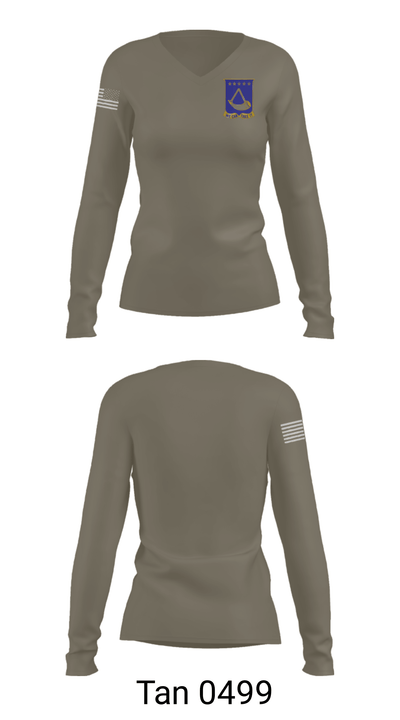 150th cavalry regiment 11630722 Women's Long Sleeve V-neck Shirt - 39
