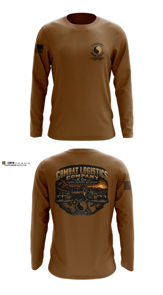 Long Sleeve Performance Shirt, E co 429th clc, Army, Teamtime, Team time, sublimation, custom sports apparel, team uniforms, spirit wear, spiritwear, sports uniforms, custom shirts, team store, custom team store, fundraiser sports, apparel fundraiser