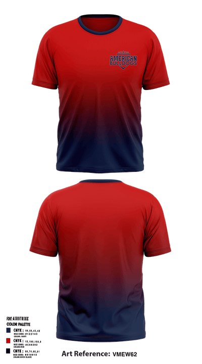 American Bulldogs 59810348 Short Sleeve Performance Shirt - 3