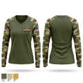 SGT OWENS Women's Long Sleeve V-neck Shirt - 1