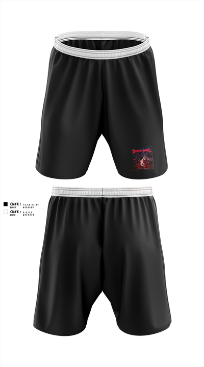 Severed Angel Athletic Shorts With Pockets - 1