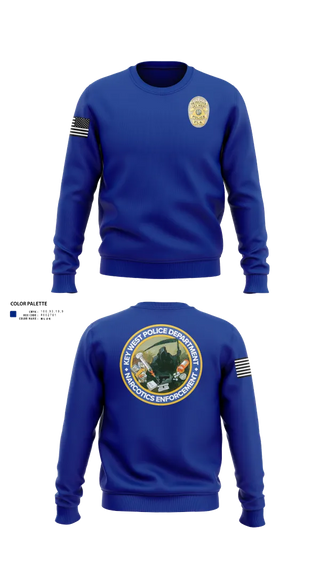 Crew Neck Sweatshirt, Key West Police Department, , Teamtime, Team time, sublimation, custom sports apparel, team uniforms, spirit wear, spiritwear, sports uniforms, custom shirts, team store, custom team store, fundraiser sports, apparel fundraiser