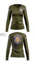 117th Security Forces Squadron 87004274 Women's Long Sleeve V-neck Shirt - 21