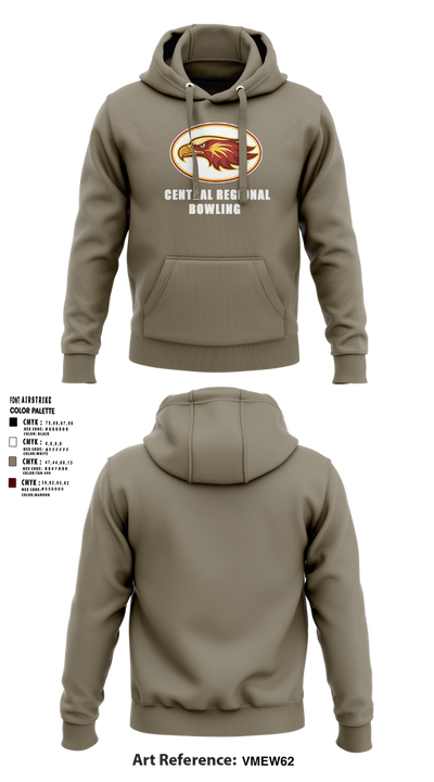 Central Regional High School Bowling 42780139 Hoodie - 3