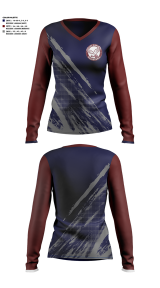 Womens Long Sleeve Vneck Shirt, team name, Men's Basketball, Teamtime, Team time, sublimation, custom sports apparel, team uniforms, spirit wear, spiritwear, sports uniforms, custom shirts, team store, custom team store, fundraiser sports, apparel fundraiser