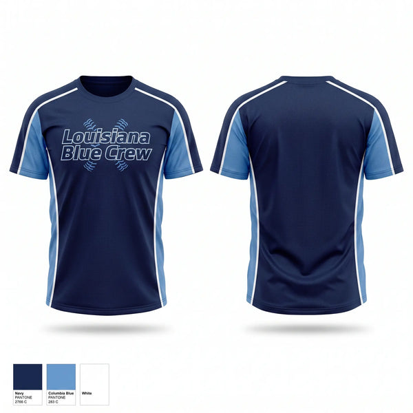 Football Jersey, Louisiana Blue Crew, Baseball, Teamtime, Team time, sublimation, custom sports apparel, team uniforms, spirit wear, spiritwear, sports uniforms, custom shirts, team store, custom team store, fundraiser sports, apparel fundraiser
