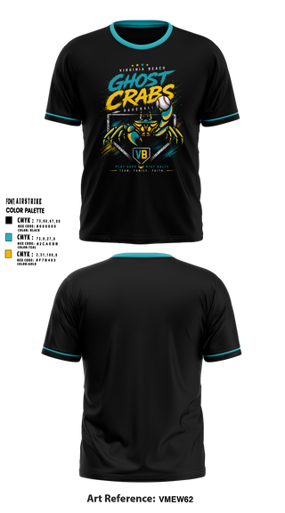 Short Sleeve Performance Shirt, Ghost Crabs, Baseball, Teamtime, Team time, sublimation, custom sports apparel, team uniforms, spirit wear, spiritwear, sports uniforms, custom shirts, team store, custom team store, fundraiser sports, apparel fundraiser