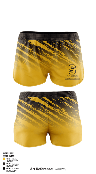 A.A Stagg High School Track & Field 25952032 Women's Shorts - 1