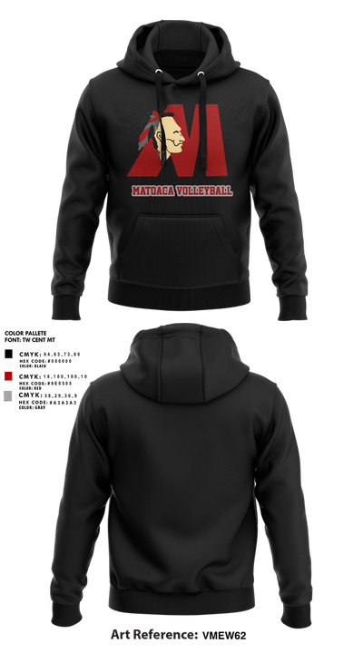 Matoaca High School Volleyball 72372145 Hoodie - 2