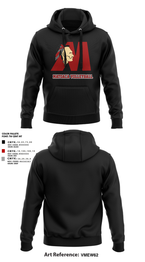 Hoodie, Matoaca High School Volleyball, Women's Volleyball, Teamtime, Team time, sublimation, custom sports apparel, team uniforms, spirit wear, spiritwear, sports uniforms, custom shirts, team store, custom team store, fundraiser sports, apparel fundraiser