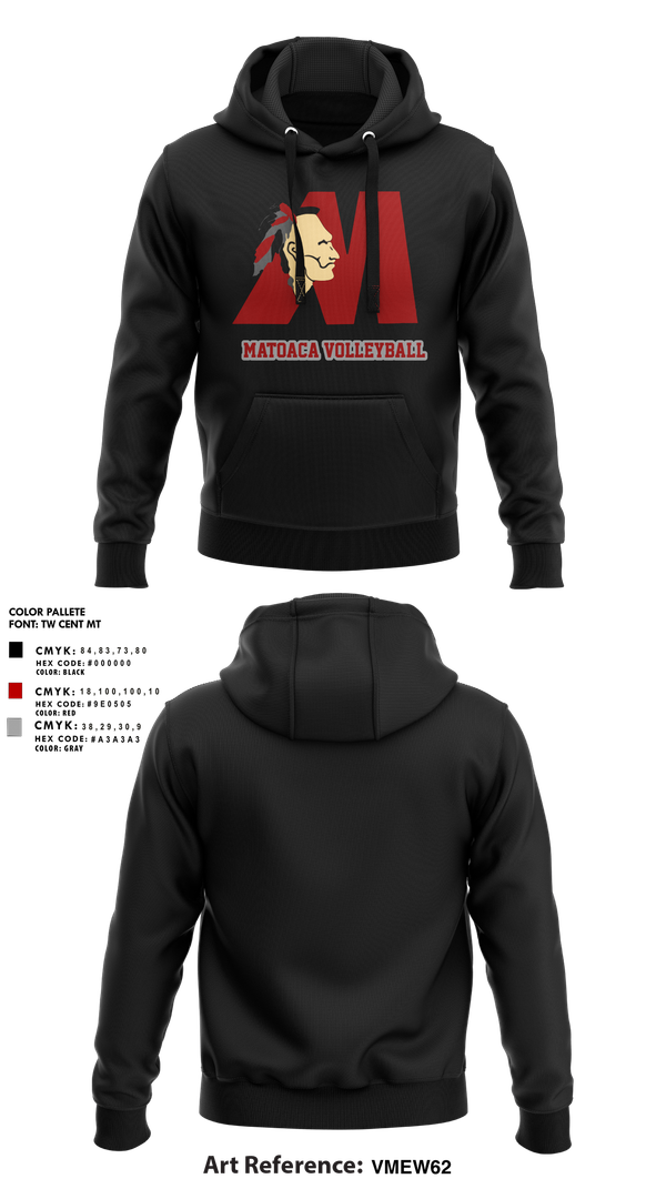 Hoodie, Matoaca High School Volleyball, Women's Volleyball, Teamtime, Team time, sublimation, custom sports apparel, team uniforms, spirit wear, spiritwear, sports uniforms, custom shirts, team store, custom team store, fundraiser sports, apparel fundraiser