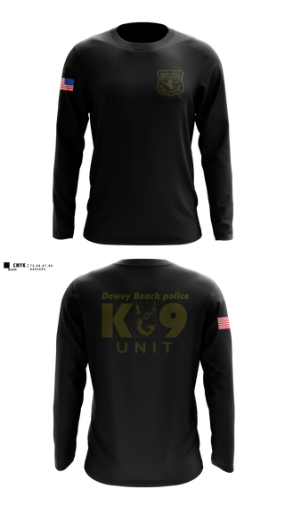 Long Sleeve Performance Shirt, Dewey Beach Police K9, Police, Teamtime, Team time, sublimation, custom sports apparel, team uniforms, spirit wear, spiritwear, sports uniforms, custom shirts, team store, custom team store, fundraiser sports, apparel fundraiser
