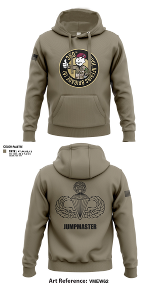 Hoodie, 360 CA BDE (Airborne), Army, Teamtime, Team time, sublimation, custom sports apparel, team uniforms, spirit wear, spiritwear, sports uniforms, custom shirts, team store, custom team store, fundraiser sports, apparel fundraiser