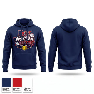 Hoodie, Etx Nightmares, Softball, Teamtime, Team time, sublimation, custom sports apparel, team uniforms, spirit wear, spiritwear, sports uniforms, custom shirts, team store, custom team store, fundraiser sports, apparel fundraiser
