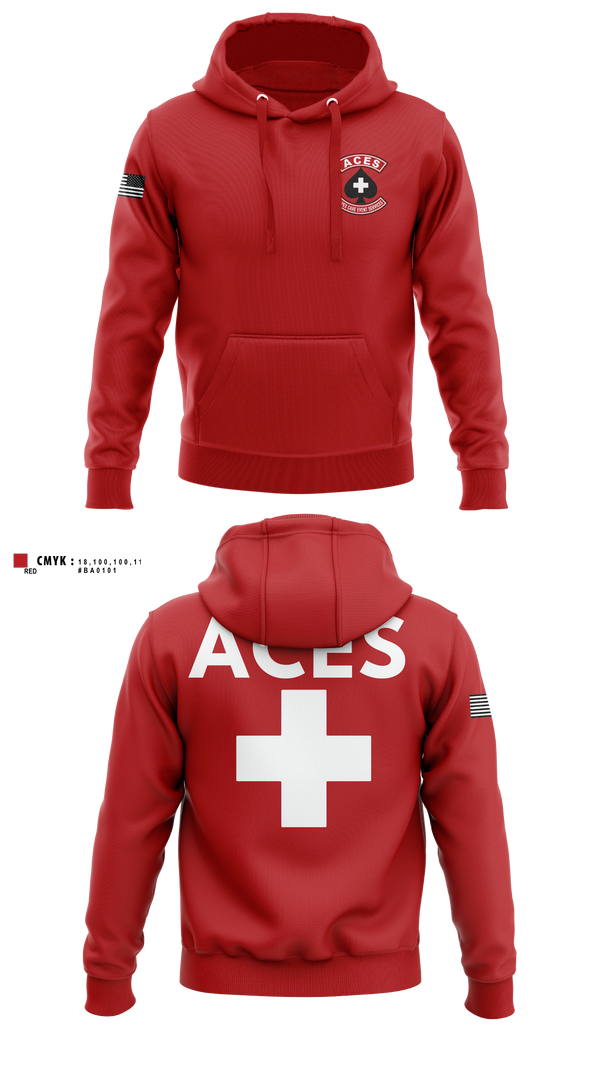 Hoodie, ACES, EMS/EMT, Teamtime, Team time, sublimation, custom sports apparel, team uniforms, spirit wear, spiritwear, sports uniforms, custom shirts, team store, custom team store, fundraiser sports, apparel fundraiser