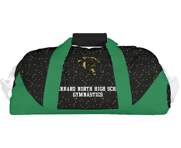 Duffle Bag, Glenbard North High School Gymnastics, Spirit Store, Teamtime, Team time, sublimation, custom sports apparel, team uniforms, spirit wear, spiritwear, sports uniforms, custom shirts, team store, custom team store, fundraiser sports, apparel fundraiser