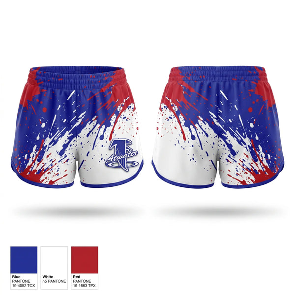 Womens Shorts, Atwater Falcons, Wrestling, Teamtime, Team time, sublimation, custom sports apparel, team uniforms, spirit wear, spiritwear, sports uniforms, custom shirts, team store, custom team store, fundraiser sports, apparel fundraiser