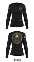 Combat Systems Technical Schools Command 87926164 Women's Long Sleeve V-neck Shirt - 23