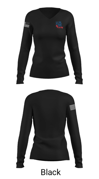 Women's Long Sleeve Vneck Shirt, Kent-Meridian High School Basketball, Men's Basketball, Teamtime, Team time, sublimation, custom sports apparel, team uniforms, spirit wear, spiritwear, sports uniforms, custom shirts, team store, custom team store, fundraiser sports, apparel fundraiser