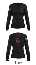 B CO 1-114TH AVN S&S 16112199 Women's Long Sleeve V-neck Shirt - 37