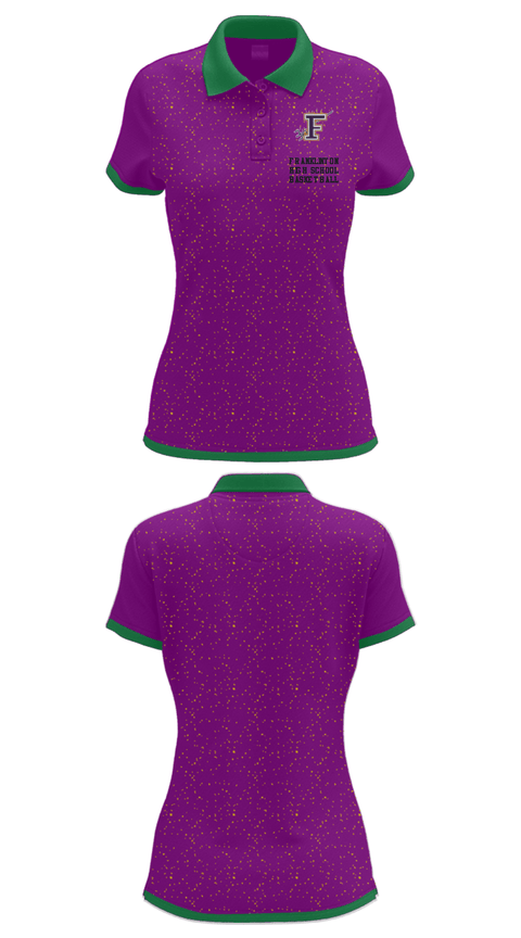 Women's Short Sleeve Performance Polo, Franklinton High School Basketball, Women's Basketball, Teamtime, Team time, sublimation, custom sports apparel, team uniforms, spirit wear, spiritwear, sports uniforms, custom shirts, team store, custom team store, fundraiser sports, apparel fundraiser