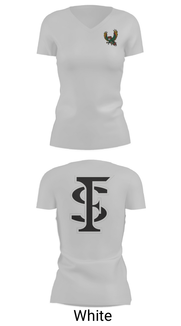 Women's Short Sleeve Vneck Shirt, Lawrence Free State High School Gymnastics, Spirit Store, Teamtime, Team time, sublimation, custom sports apparel, team uniforms, spirit wear, spiritwear, sports uniforms, custom shirts, team store, custom team store, fundraiser sports, apparel fundraiser