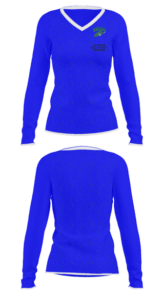 Women's Long Sleeve Vneck Shirt, Kensington Valley Hockey Association, Ice Hockey, Teamtime, Team time, sublimation, custom sports apparel, team uniforms, spirit wear, spiritwear, sports uniforms, custom shirts, team store, custom team store, fundraiser sports, apparel fundraiser