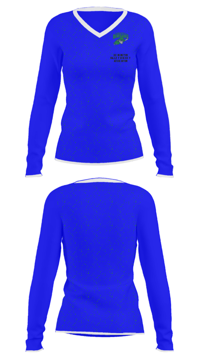 Kensington Valley Hockey Association 34396052 Women's Long Sleeve V-neck Shirt - 34